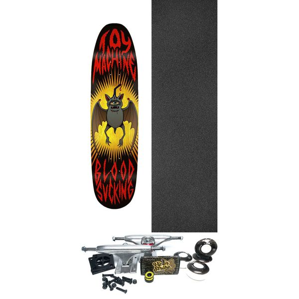 Toy Machine Skateboards Sect Bat Skateboard Deck - 8.5" x 33" - Complete Skateboard Bundle